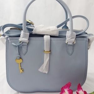 Fossil Ryder Medium Satchel Horizon Blue